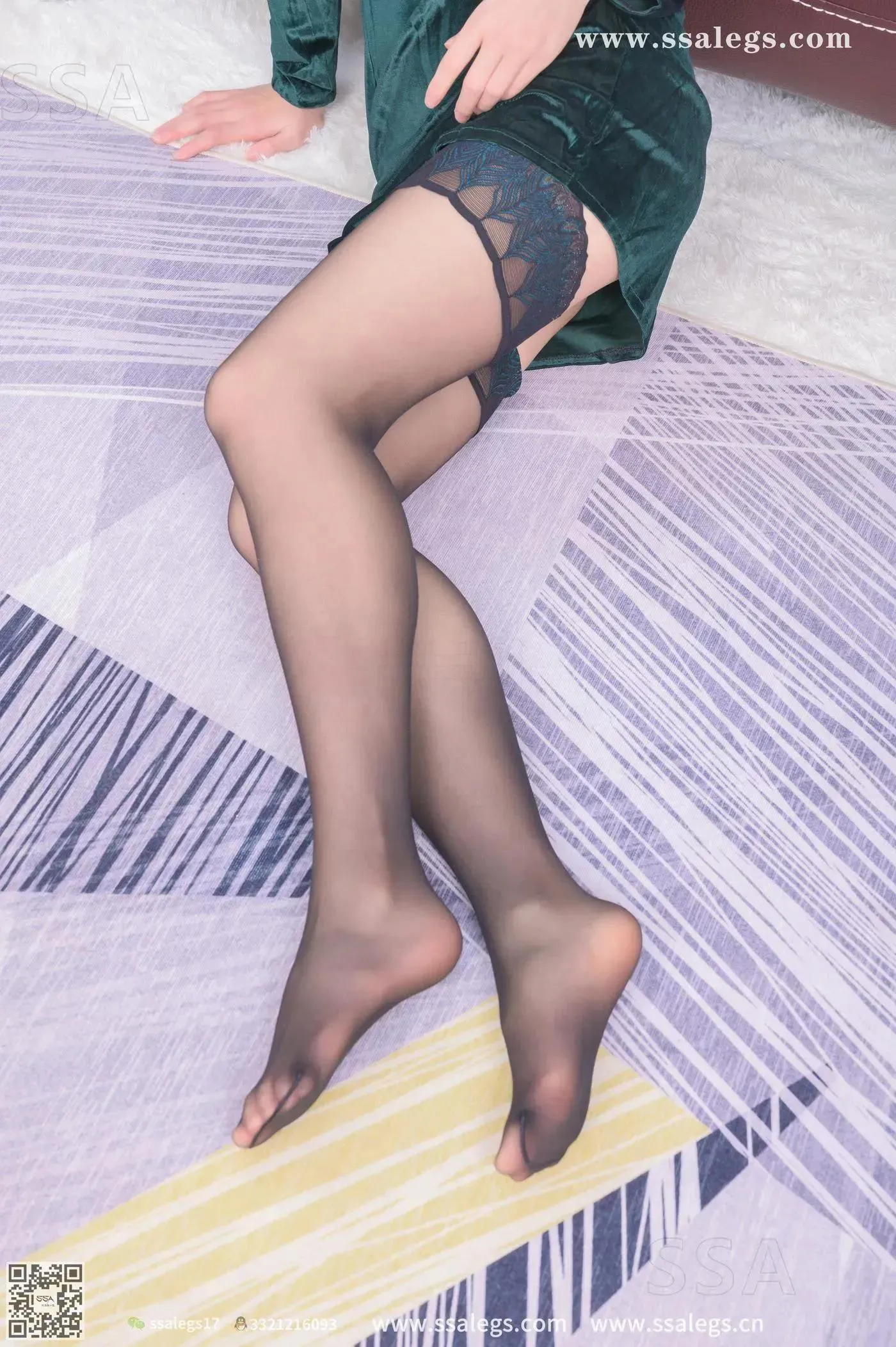 [SSA丝社]超清写真 NO.331 君君世界最美孔雀翎长筒丝袜(下) [87P]插图2